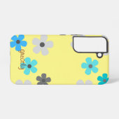 Rustieke moderne bloemen samsung galaxy hoesje (Achterkant horizontaal)