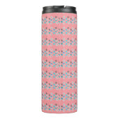 Rustieke moderne bloemen thermosbeker (Achterkant)