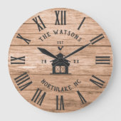 Rustieke moderne boerderij Aangepaste gezinsnaam v Grote Klok (Voorkant)