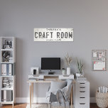 Rustieke moderne boerderij ambachtelijke kamer & s canvas afdruk<br><div class="desc">Verhoog uw leefruimte met onze prachtige Stretched Canvas Wall Art Craft Room Sign, waar tijdloze charme voldoet aan de moderne esthetiek van de boerderij. Dit kunstwerk combineert moeiteloos rustieke elegantie met een industriële rand, met een faux gebarsten en verdrietige off-white achtergrond die een gevoel van geschiedenis uitstraalt door scherpe verf...</div>