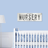 Rustieke moderne boerderij babykamer lang canvas afdruk