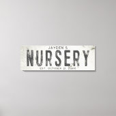 Rustieke moderne boerderij babykamer lang canvas afdruk (Voorkant)