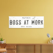 Rustieke moderne boerderij Boss Kantoor Long Canvas Afdruk (Insitu (Woonkamer))