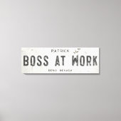 Rustieke moderne boerderij Boss Kantoor Long Canvas Afdruk (Voorkant)