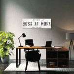 Rustieke moderne boerderij Boss Kantoor Long Canvas Afdruk<br><div class="desc">Verhoog uw leefruimte met onze prachtige Stretched Canvas Wall Art Kantoor Sign, waar tijdloze charme voldoet aan de moderne esthetiek van de boerderij. Dit kunstwerk combineert moeiteloos rustieke elegantie met een industriële rand, met een faux gebarsten en verdrietige off-white achtergrond die een gevoel van geschiedenis uitstraalt door scherpe verf en...</div>