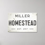 Rustieke moderne boerderij Homestead Canvas Afdruk (Voorkant)