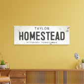 Rustieke moderne boerderij Homestead & City Canvas Afdruk (Insitu (Woonkamer))