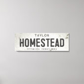 Rustieke moderne boerderij Homestead & City Canvas Afdruk (Voorkant)