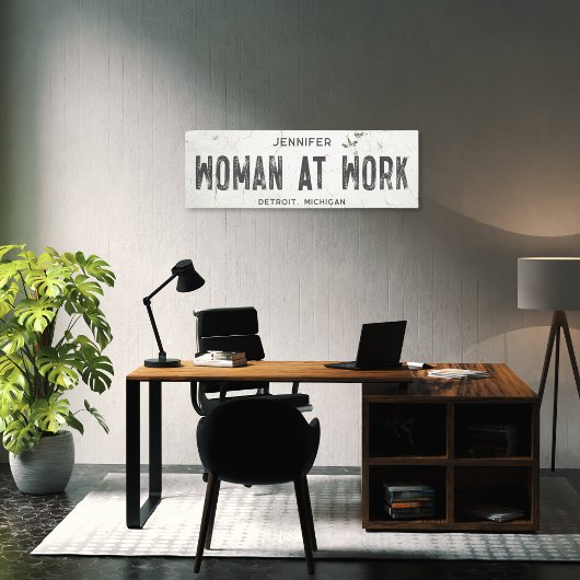 Rustieke moderne boerderij Kantoor Long Canvas Afdruk