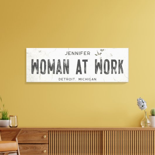 Rustieke moderne boerderij Kantoor Long Canvas Afdruk (Insitu (Woonkamer))