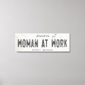 Rustieke moderne boerderij Kantoor Long Canvas Afdruk (Voorkant)