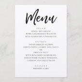 Rustieke moderne bruiloft. kalligrafie van het lan menu (Voorkant)