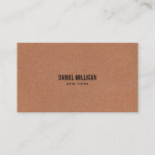 Rustieke moderne Cork Professional Visitekaartje (Voorkant)