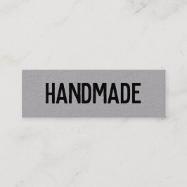 Rustieke moderne grijze kraft handgemaakte geschen mini visitekaartje