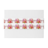 Rustieke Moderne Herfst Bloemen Herfst bruiloft Uitnodigingen Wikkel (Achterkant Voorbeeld)