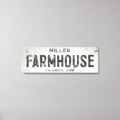 Rustieke Moderne Industriële Boerderij Lang teken Canvas Afdruk (Voorkant)