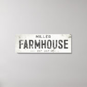 Rustieke Moderne Industriële Boerderij Lang teken Canvas Afdruk (Voorkant)