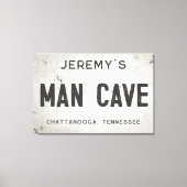 Rustieke Moderne Industriële Boerderij Man Cave Ci Canvas Afdruk (Voorkant)