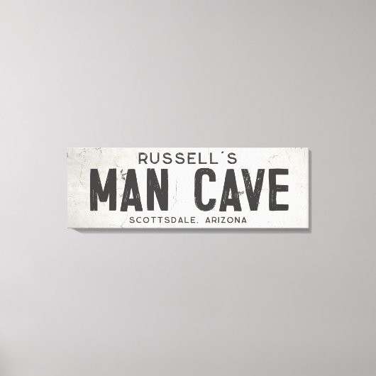 Rustieke Moderne Industriële Boerderij Man Cave Ci Canvas Afdruk (Voorkant)