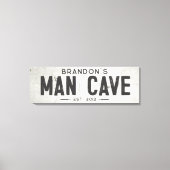 Rustieke Moderne Industriële Boerderij Man Grot La Canvas Afdruk (Voorkant)