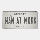 Rustieke Moderne Industriële Boerderij Mannelijke Bureaumat (Voorkant)