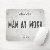 Rustieke Moderne Industriële Boerderij Mannelijke Muismat (Met muis)