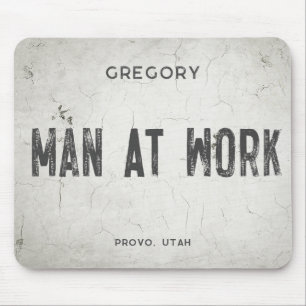 Rustieke Moderne Industriële Boerderij Mannelijke  Muismat