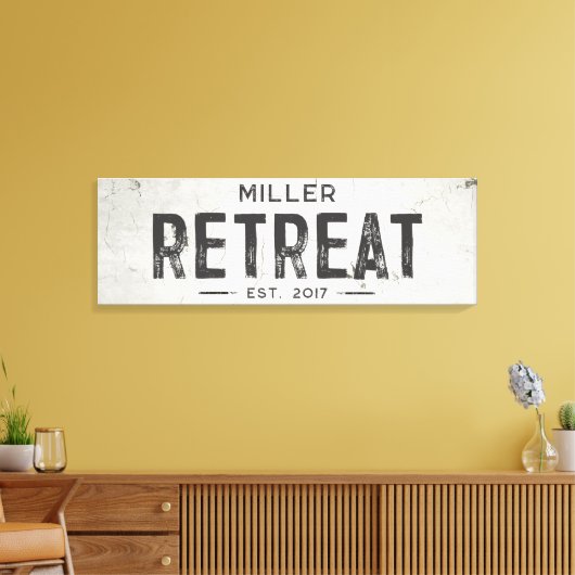 Rustieke Moderne Industriële Boerderij Retraite La Canvas Afdruk (Insitu (Woonkamer))