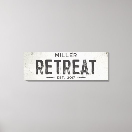 Rustieke Moderne Industriële Boerderij Retraite La Canvas Afdruk (Voorkant)