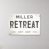 Rustieke Moderne Industriële Boerderij Retreat Canvas Afdruk (Voorkant)