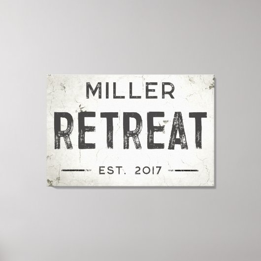 Rustieke Moderne Industriële Boerderij Retreat Canvas Afdruk (Voorkant)