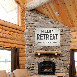 Rustieke Moderne Industriële Boerderij Retreat Canvas Afdruk