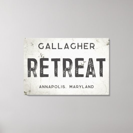 Rustieke Moderne Industriële Boerderij Retreat Sta Canvas Afdruk (Voorkant)