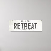 Rustieke Moderne Industriële Boerderij Retreat Sta Canvas Afdruk (Voorkant)