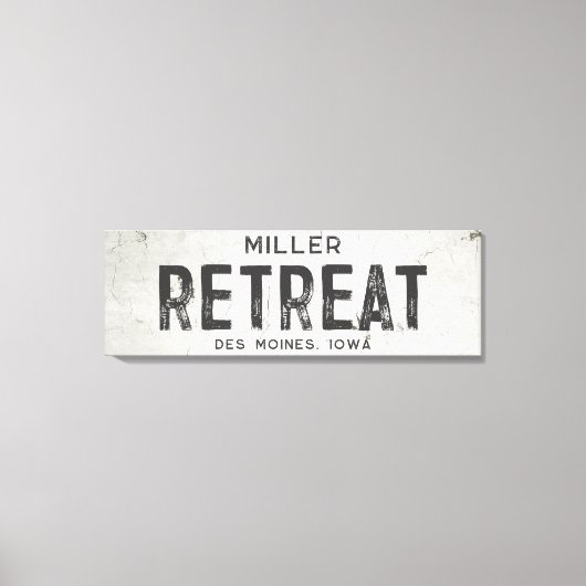 Rustieke Moderne Industriële Boerderij Retreat Sta Canvas Afdruk (Voorkant)