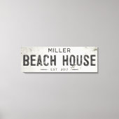 Rustieke Moderne Industriële Boerderij Strand Huis Canvas Afdruk (Voorkant)