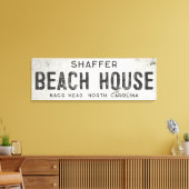 Rustieke Moderne Industriële Boerderij Strand Huis Canvas Afdruk (Insitu (Woonkamer))