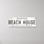 Rustieke Moderne Industriële Boerderij Strand Huis Canvas Afdruk (Voorkant)