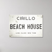 Rustieke Moderne Industriële Boerderij StrandHuis  Canvas Afdruk (Voorkant)