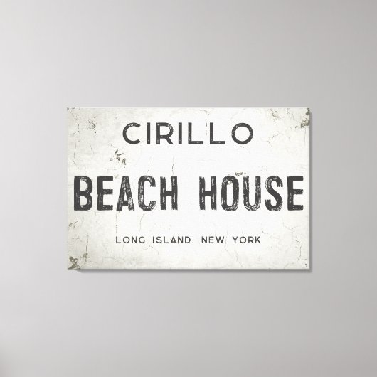 Rustieke Moderne Industriële Boerderij StrandHuis  Canvas Afdruk (Voorkant)