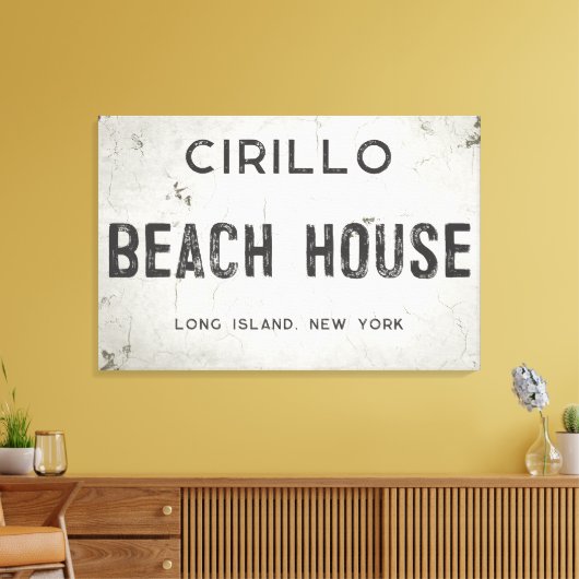 Rustieke Moderne Industriële Boerderij StrandHuis  Canvas Afdruk (Insitu (Woonkamer))