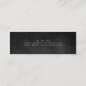 Rustieke moderne klusjesman, bouwer dun Visitekaar Mini Visitekaartje (Achterkant)