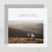 Rustieke moderne minimalistische vakantie | Vrede  Save The Date (Voorkant / Achterkant)