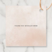 Rustieke Moderne Pompoenen Country Fall Bruiloft Bedankjes Labels (Achterkant)