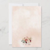 Rustieke Moderne Pompoenen Country Fall Bruiloft Kaart (Achterkant)