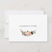 Rustieke Moderne Pompoenen Country Fall Bruiloft RSVP Kaartje (Achterkant)