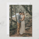 Rustieke Moderne Pompoenen Country Fall Bruiloft Save The Date (Achterkant)