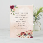 Rustieke Moderne Pompoenen Country Fall Bruiloft Save The Date (Staand voorkant)