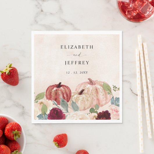 Rustieke Moderne Pompoenen Country Fall Bruiloft Servet (Insitu)