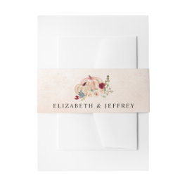 Rustieke Moderne Pompoenen Country Fall Bruiloft Uitnodigingen Wikkel